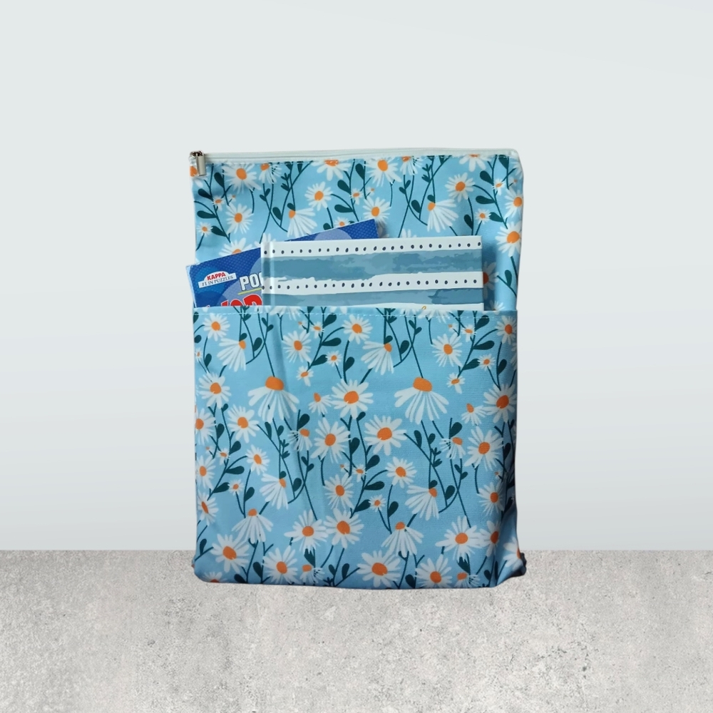Blue Floral Book Sleeve